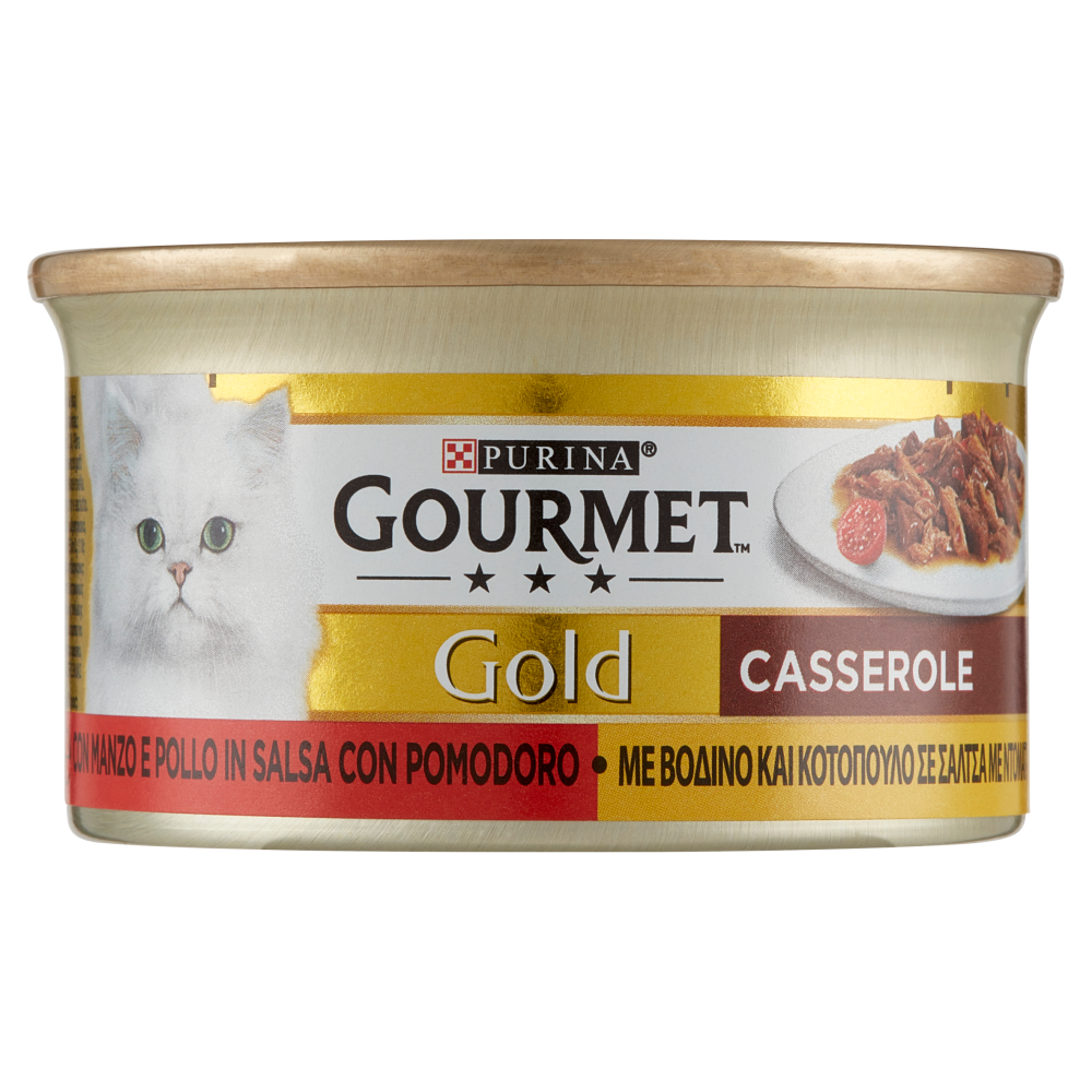 PURINA GOURMET Gold Casserole con Manzo e Pollo in Salsa con Pomodoro 85 g
