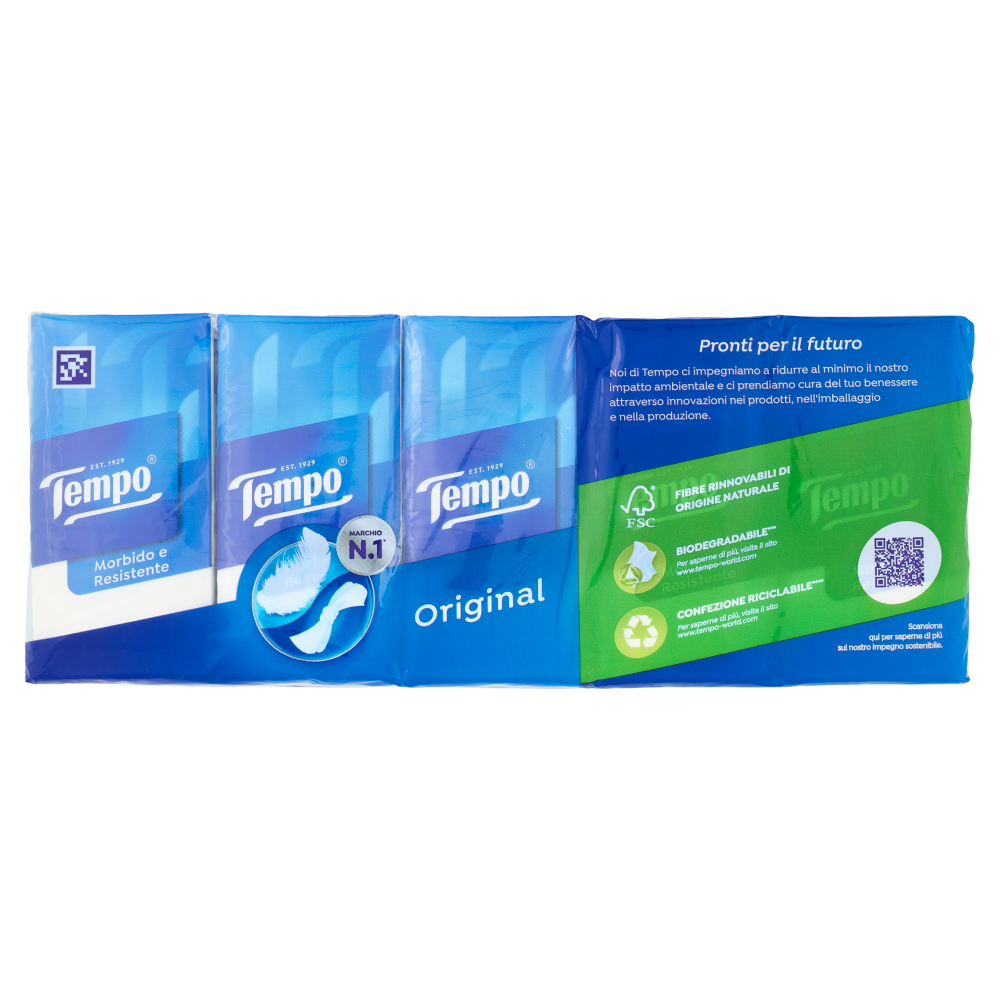 Tempo Original Fazzoletti 4 veli 10 pz