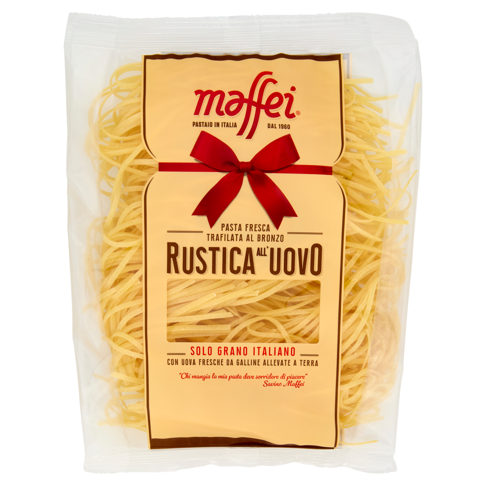 maffei Pasta Fresca Trafilata al Bronzo Rustica all'Uovo Tagliolini 250 g