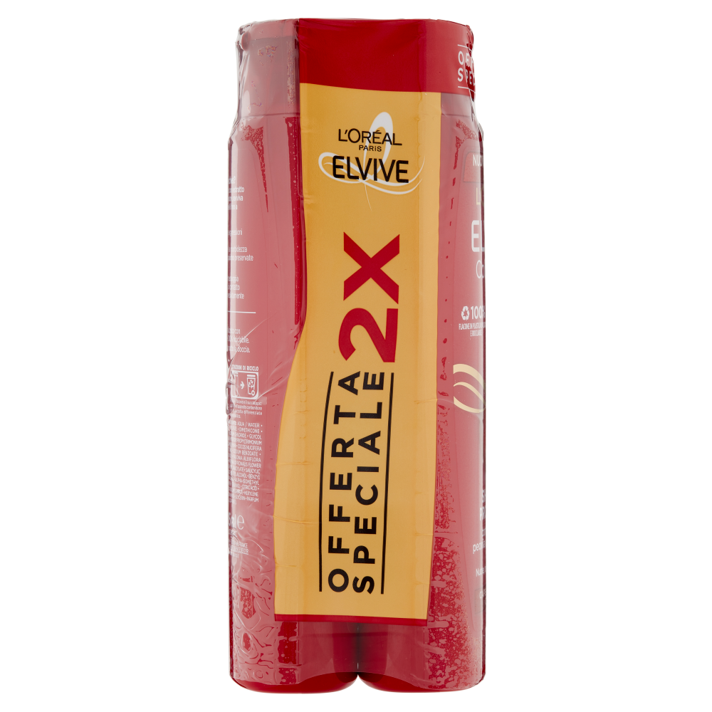 L'Or&eacute;al Paris Shampoo Elvive Color Vive, Per Capelli Colorati o con M&egrave;ches, Confezione da 2