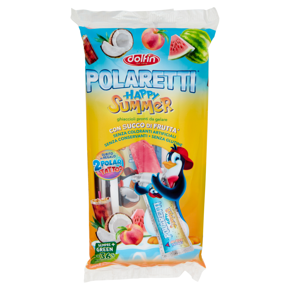 Polaretti Happy Summer ghiaccioli pronti da gelare 10 Pezzi 420 ml