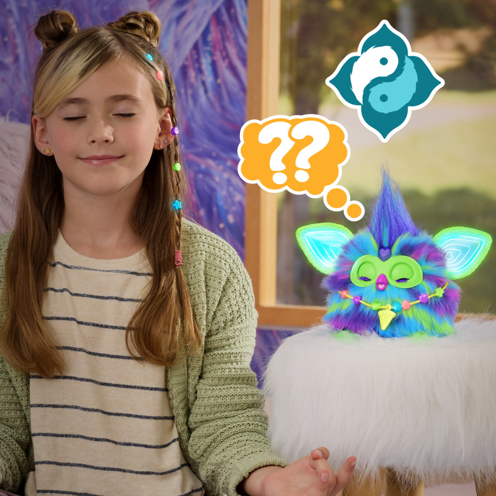 Furby Aurora Furborealis, si illumina al buio, giocattolo di peluche interattivo