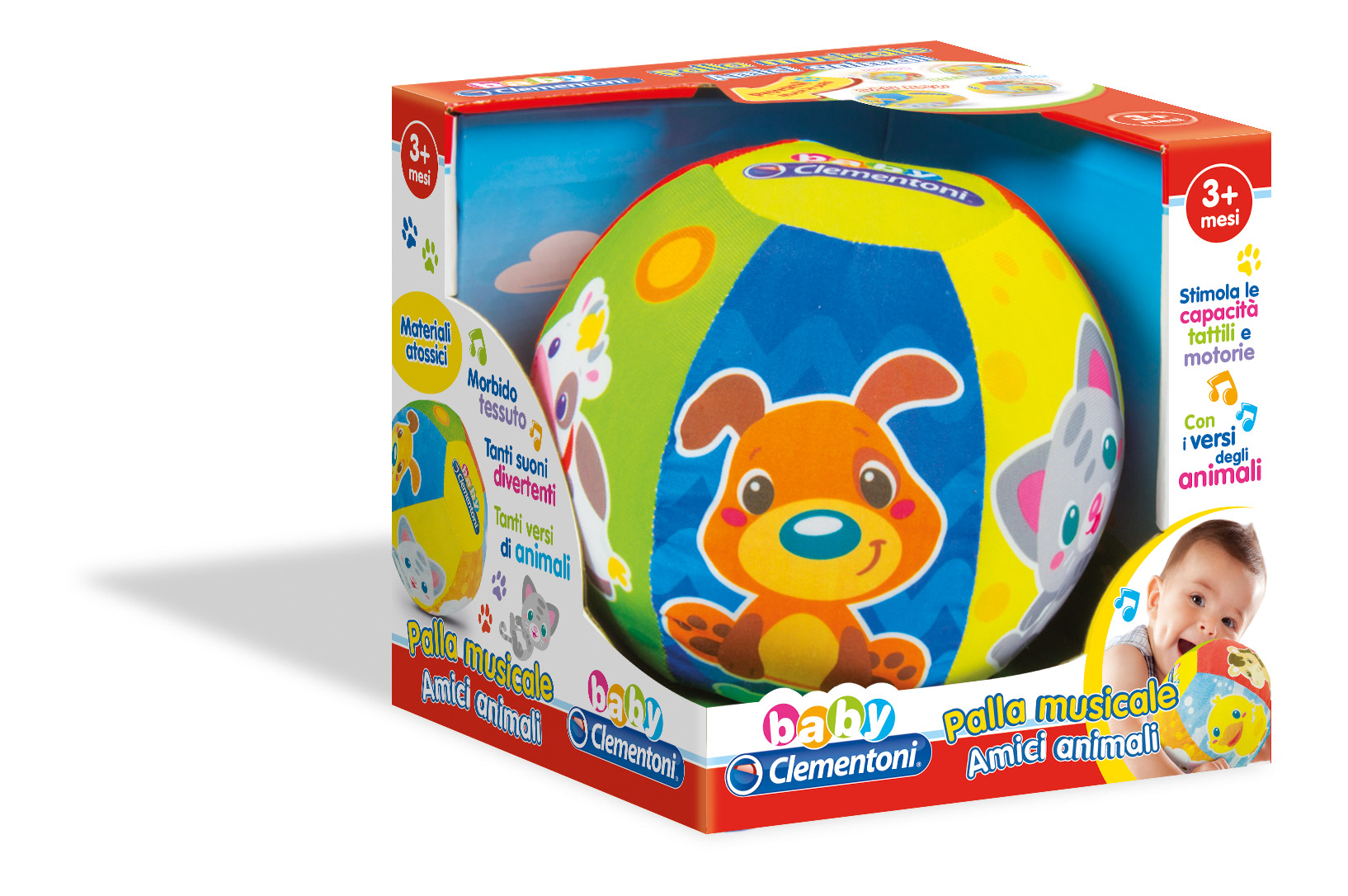 Clementoni Palla Musicale Amici Animali
