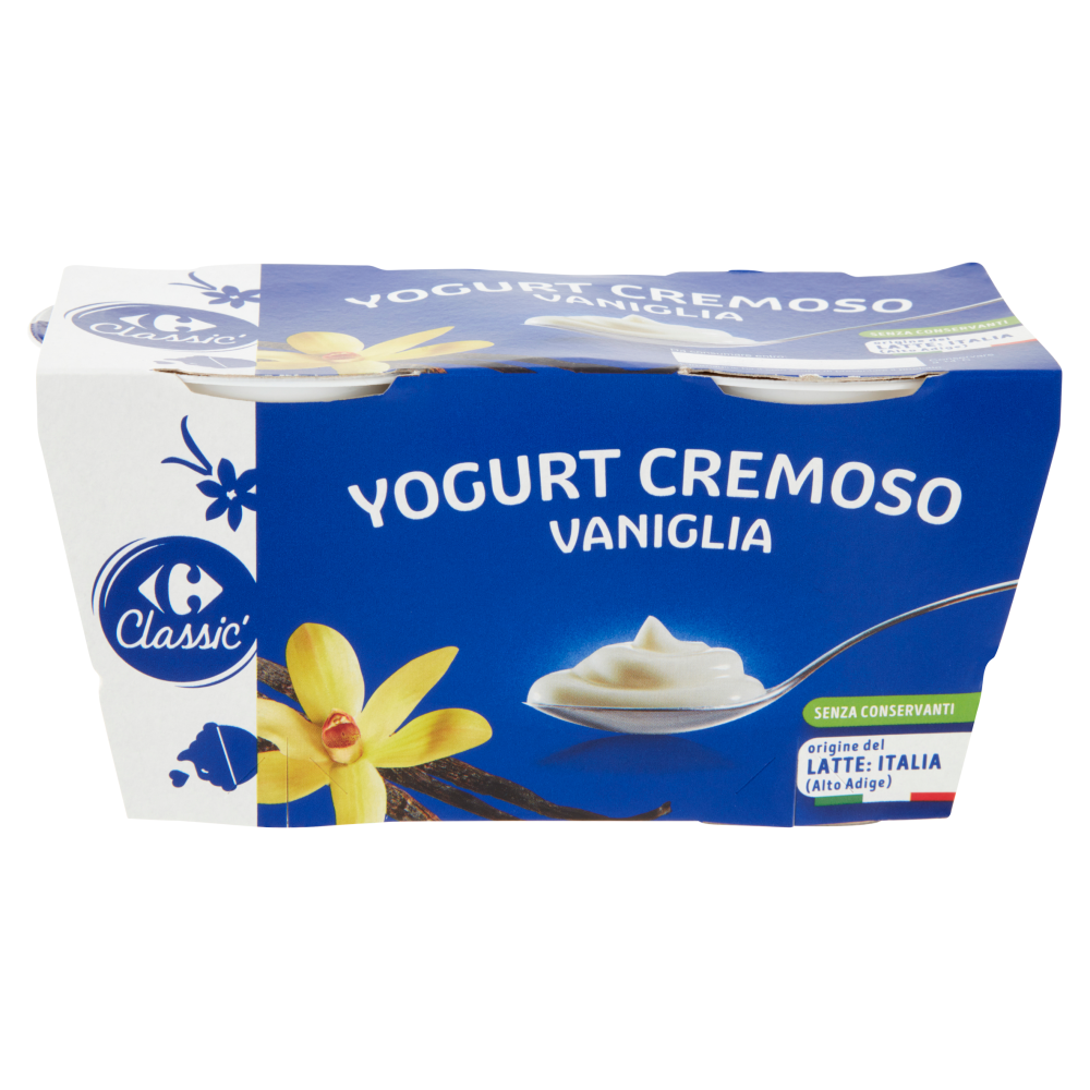 Carrefour Classic Yogurt Cremoso Vaniglia 2 x 125 g