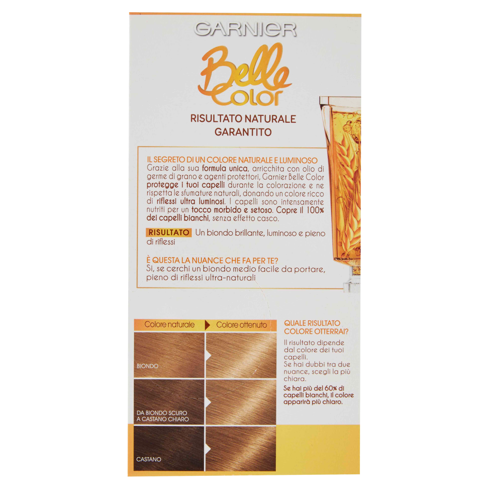 Garnier Belle Color Colore Luminoso, Tinta per Capelli Bianchi 2 Biondo Naturale