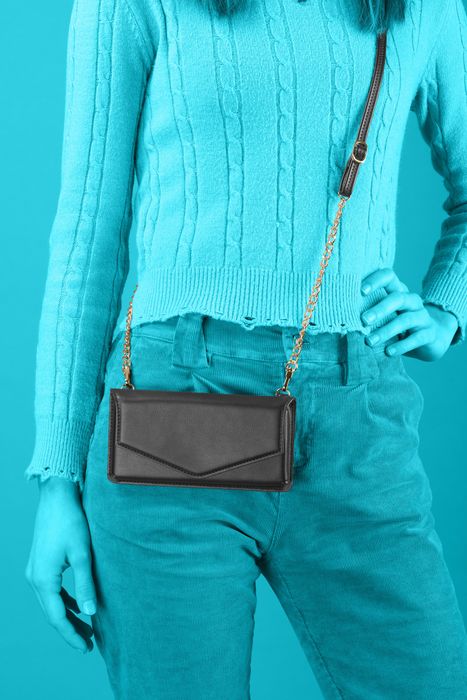 Cellularline Mini Bag - Petit Custodia effetto pelle con tracolla