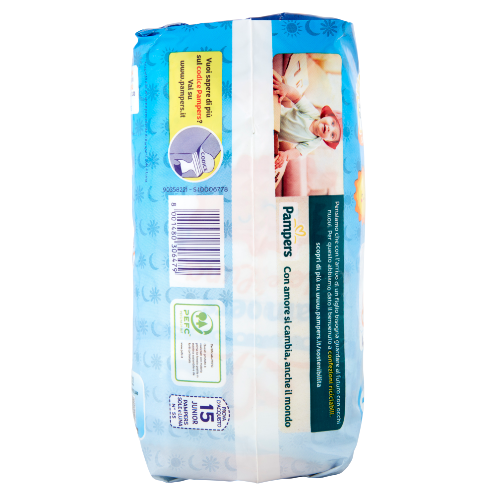 Pampers Sole e Luna 5 Junior 15 pz