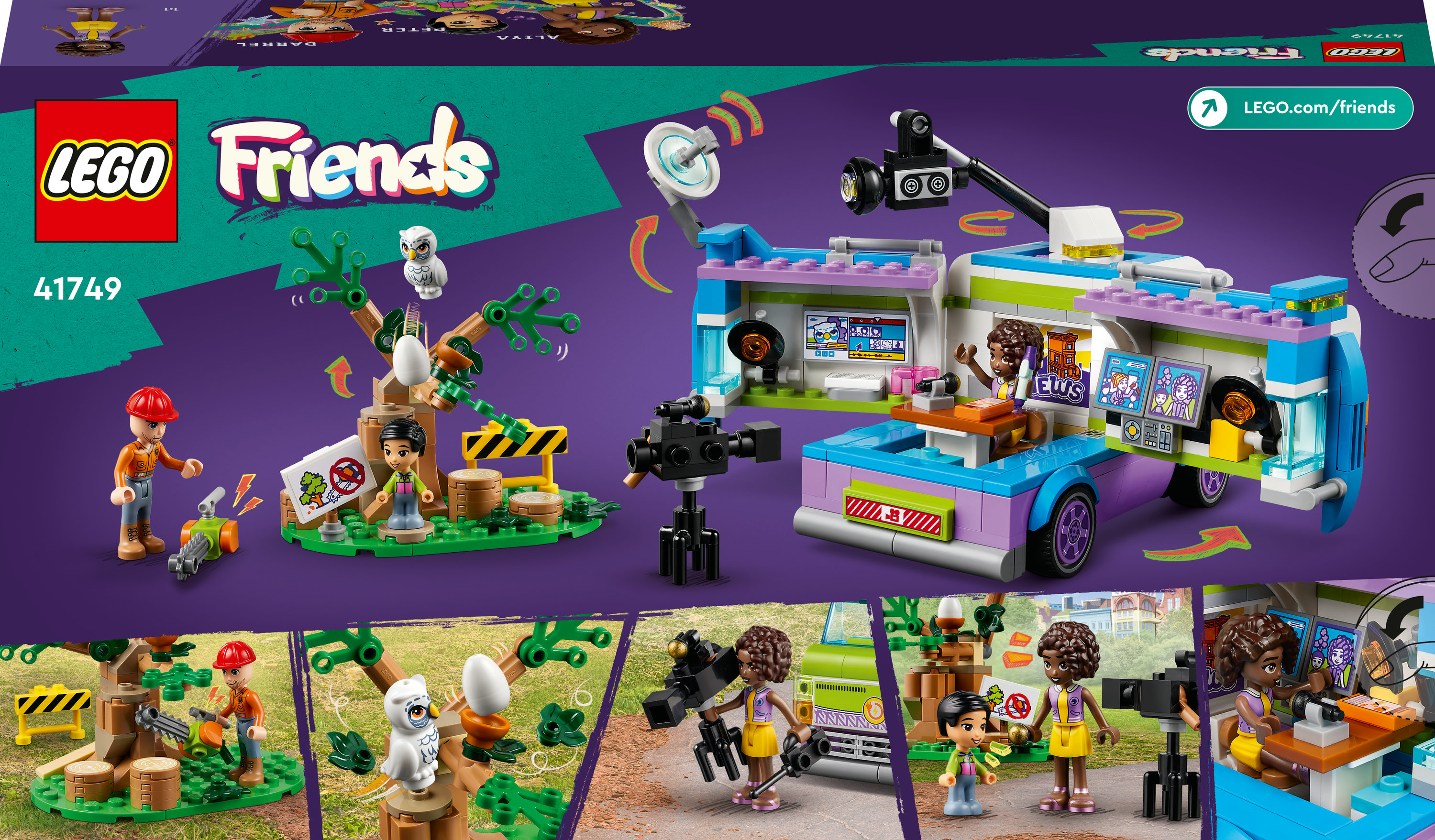 LEGO Friends Furgone della troupe televisiva