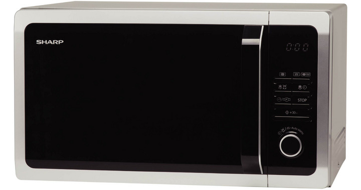 Sharp Home Appliances R-752IN forno a microonde Superficie piana Microonde  combinato 25 L 900 W Nero, Argento: prezzi e offerte