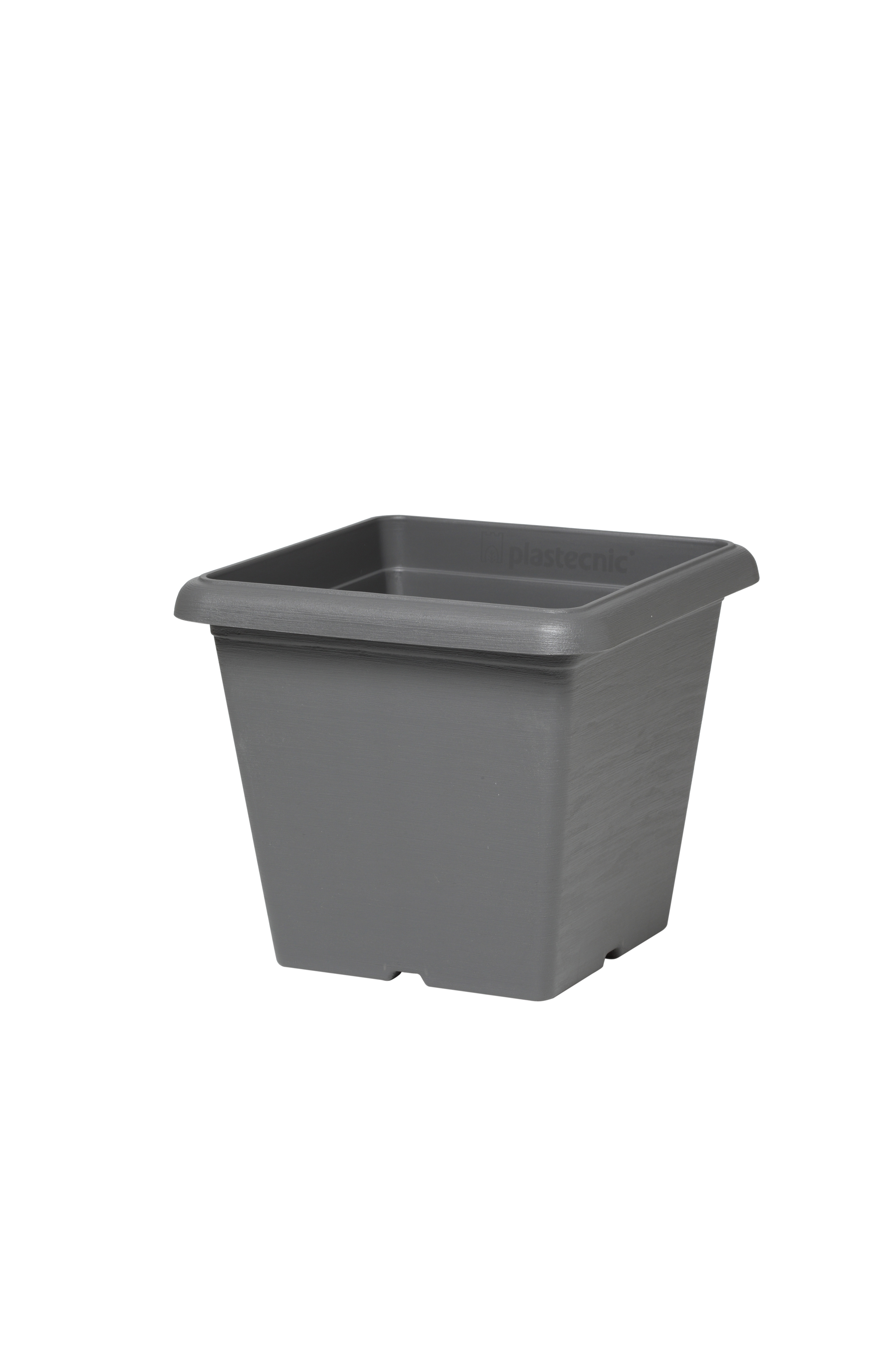 Plastecnic Terrae Vaso Quadro 30 Grigio Fumo
