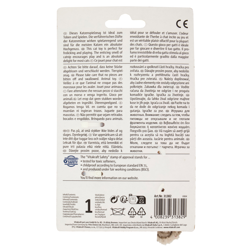 Vitakraft Catnip Gioco Scoiattolo 1 pz