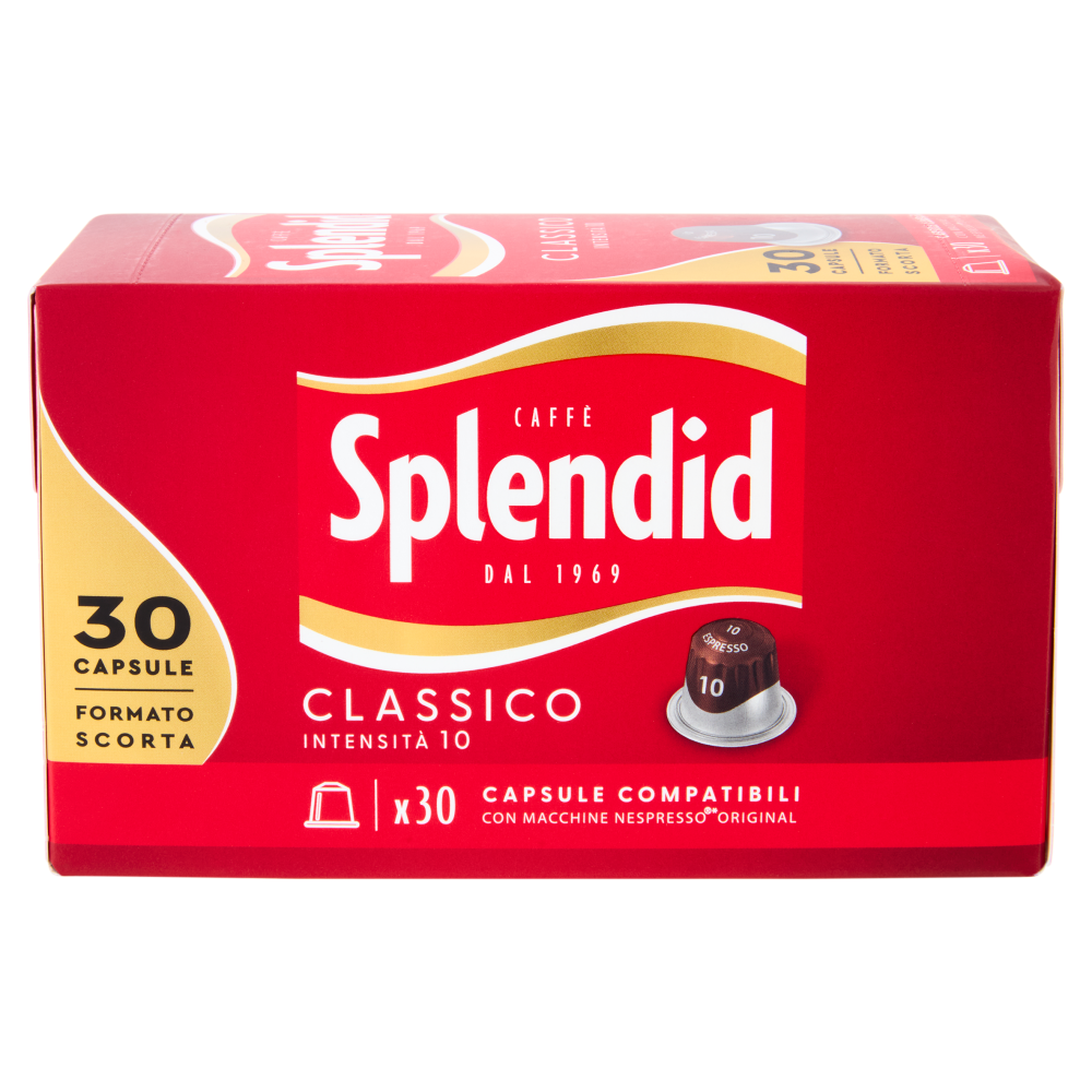 Splendid Classico 10 - 30 Capsule Caff&egrave; Compatibili con Macchine Nespresso*&reg; Original 156g