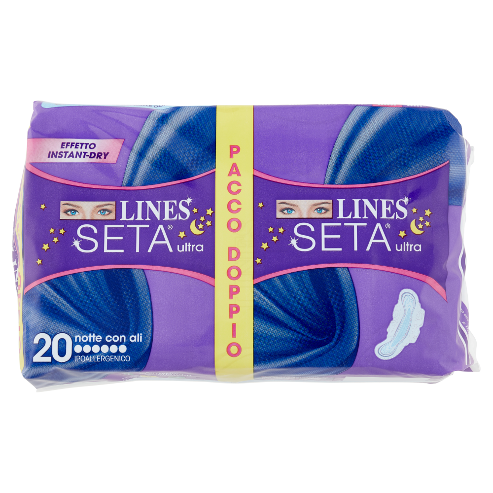 Lines Seta ultra notte con ali x20