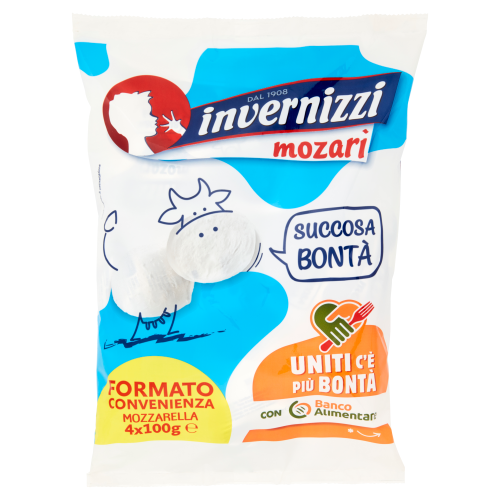 Invernizzi mozar&igrave; Mozzarella 4 x 100 g