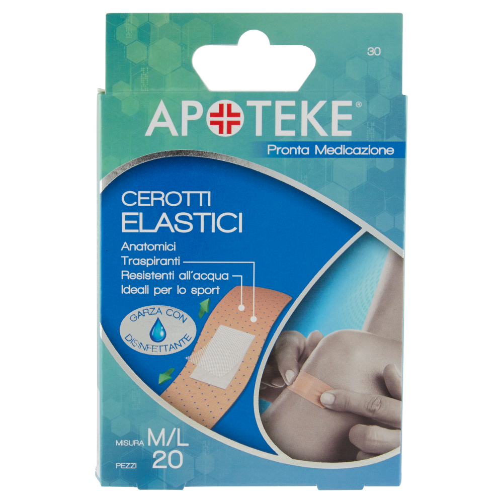 Apoteke Pronta Medicazione Cerotti Elastici Misura M/L 20 pz
