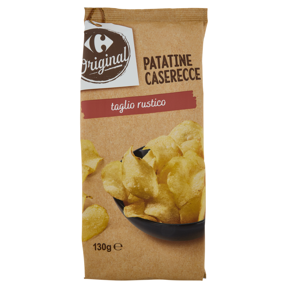 Carrefour Original Patatine Caserecce taglio rustico 130 g