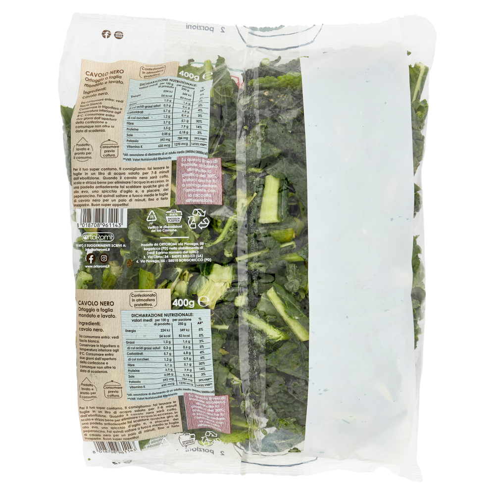 OrtoRomi Cavolo Nero 400 g