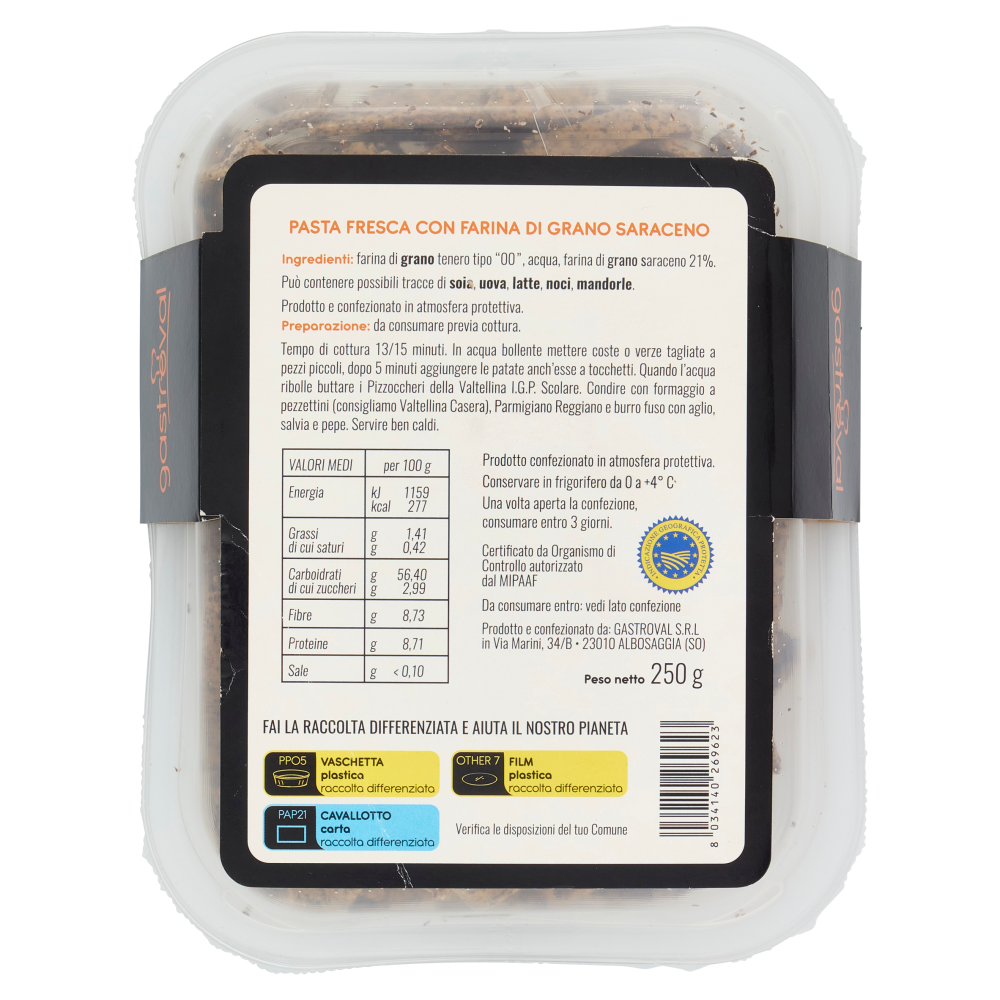 gastroval Pizzoccheri della Valtellina I.G.P. 250 g