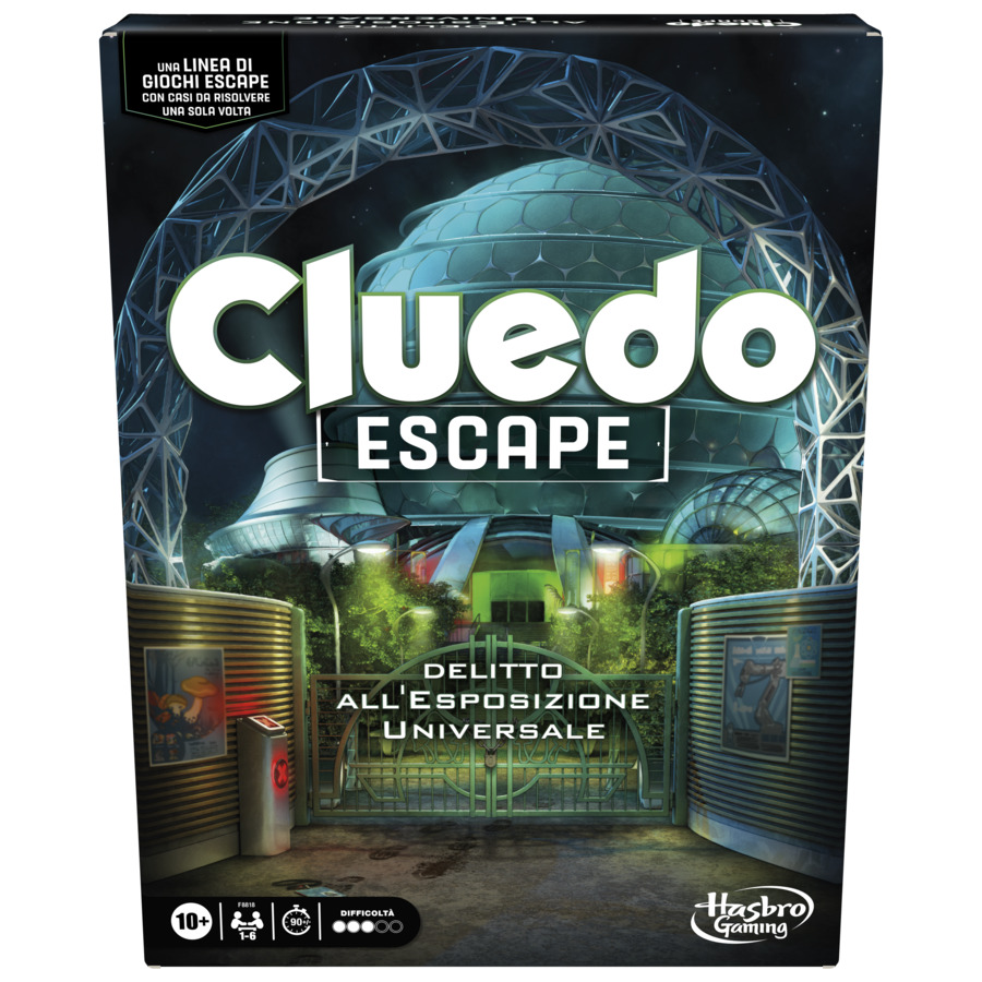 Cluedo Escape - Delitto all'Esposizione Universale, gioco da tavolo, giochi in versione escape room da risolvere 1 volta sola, giochi di mistero, dai 10 anni in su