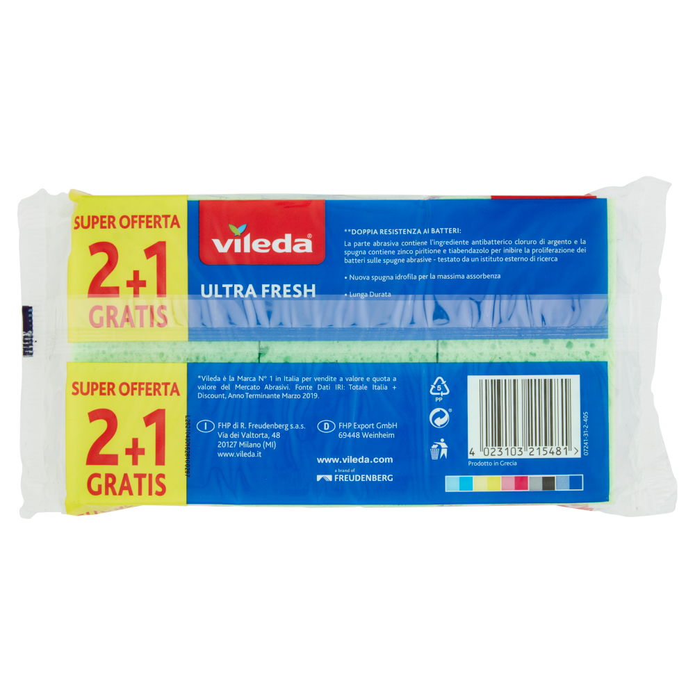 Vileda Ultra Fresh 2+1 pz