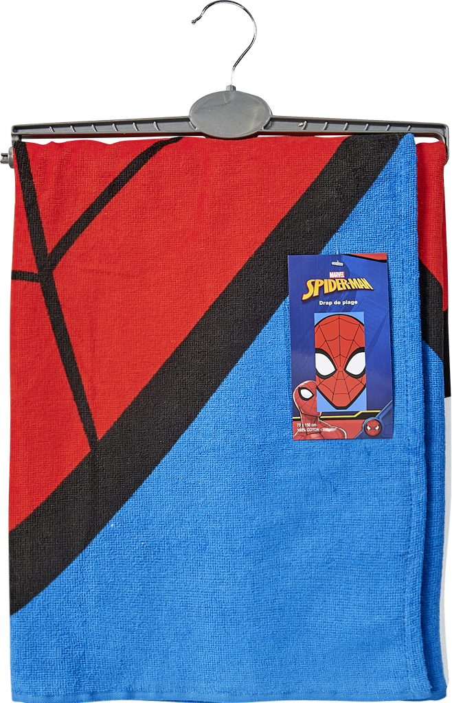 TEX HOME Telo mare Spiderman 75x150 cm, 100% cotone, 300 gr