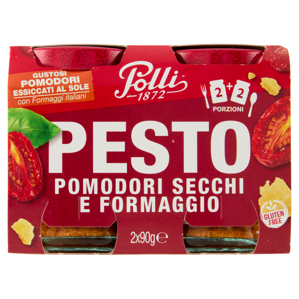 Polli Pesto Pomodori Secchi e Formaggio 2 x 90 g