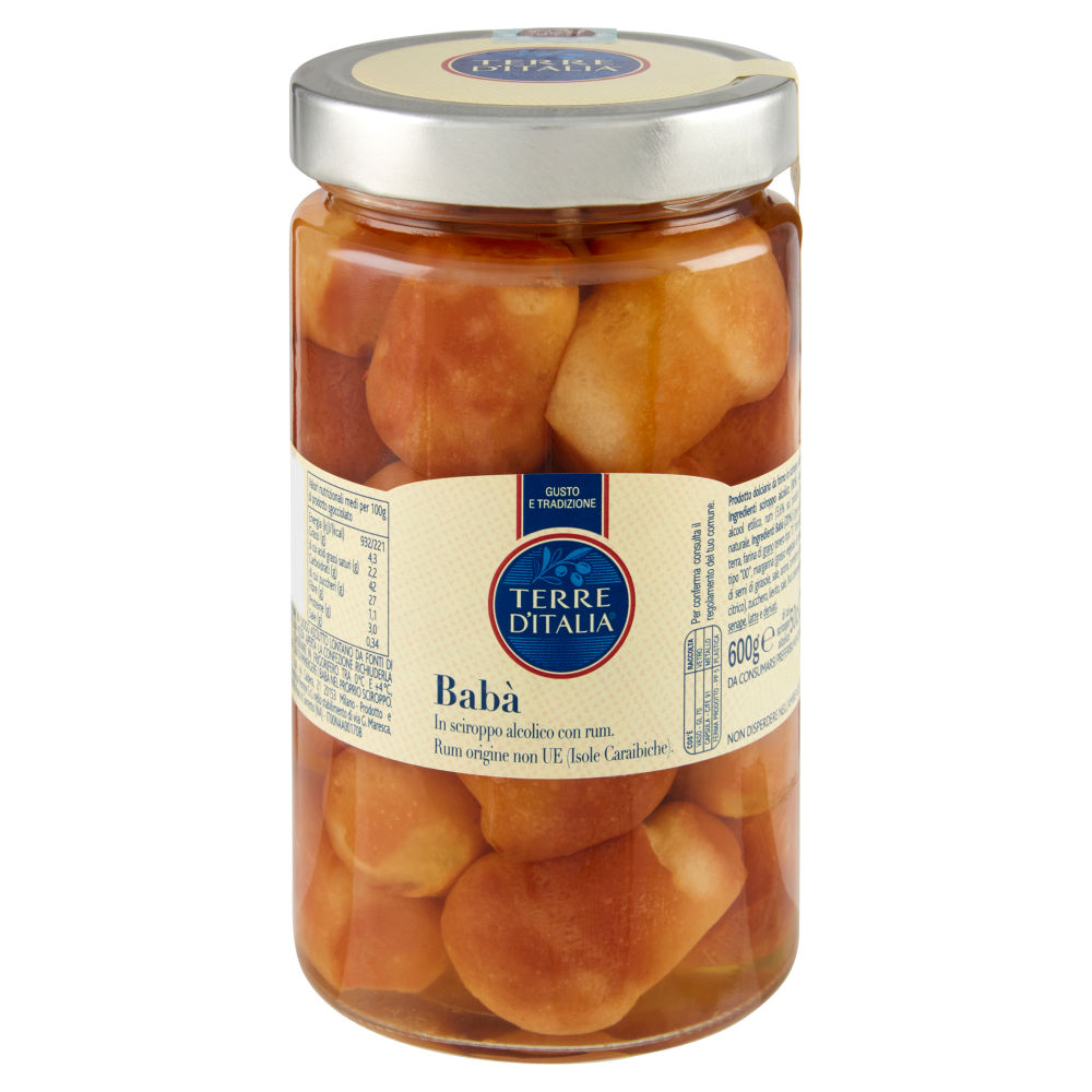 Terre d'Italia Babà in sciroppo alcolico con rum 600 g