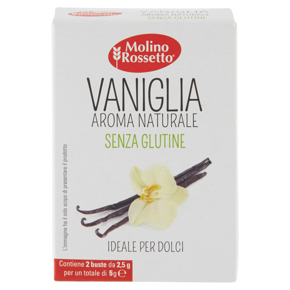 Molino Rossetto Vaniglia Aroma Naturale Senza Glutine 2 x 2,5 g