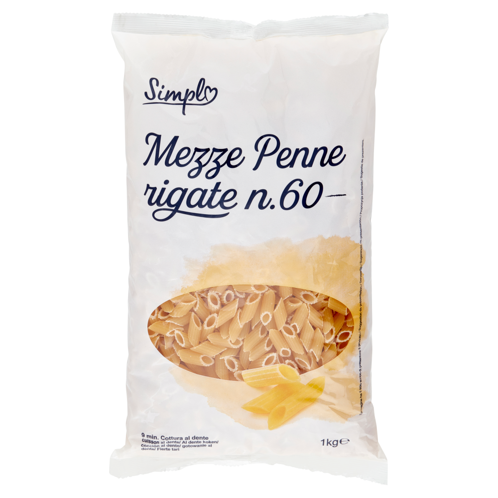 Simpl Mezze Penne rigate n.60 1 kg