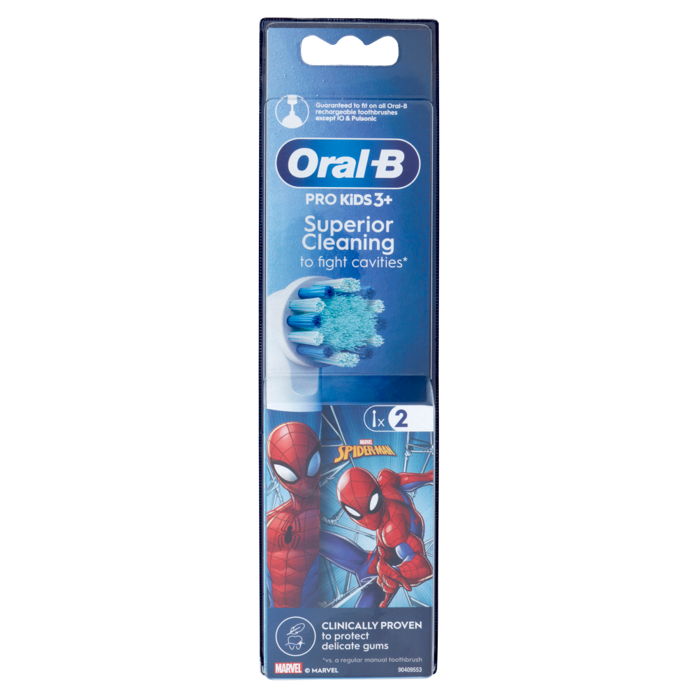Oral-B Testine di Ricambio per Spazzolino Elettrico Marvel Spider-Man 2 pz