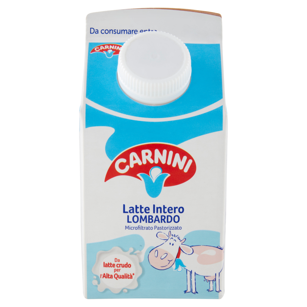 Carnini Latte Intero Lombardo Microfiltrato Pastorizzato 500 ml