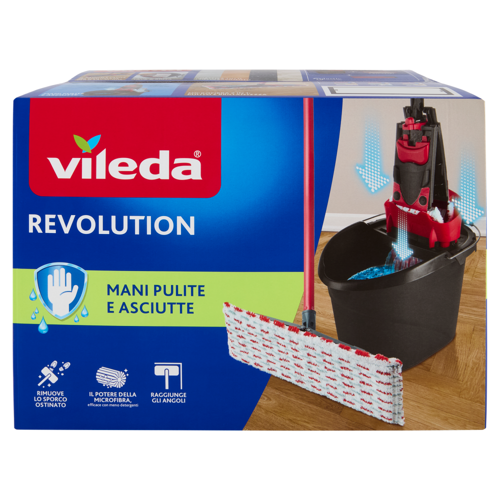 Ricambi Panno Vileda Revolution - 3 Pezzi, Microfibra, Per Lavapavimenti UltraMax