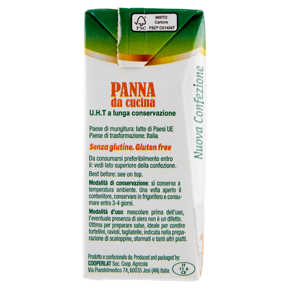 treValli Panna da cucina 200 ml