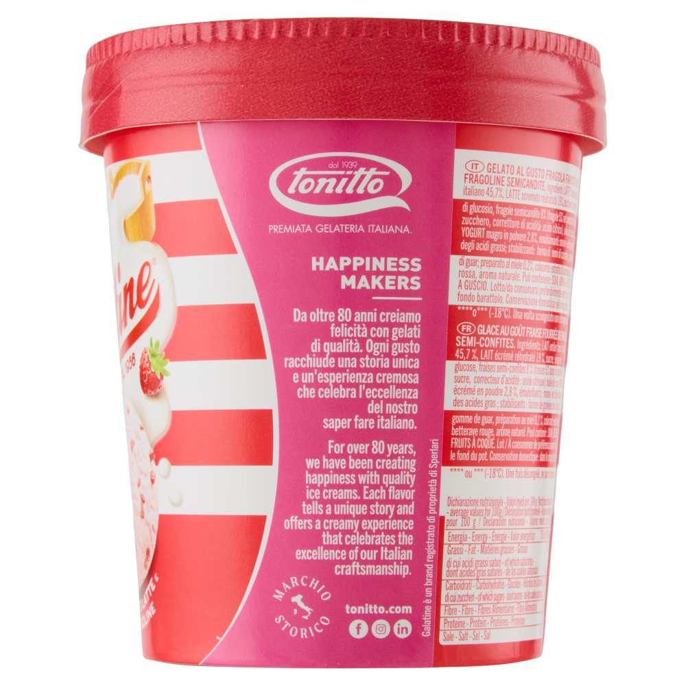 Galatine Gelato con Tanto Latte e Fragoline 500 ml