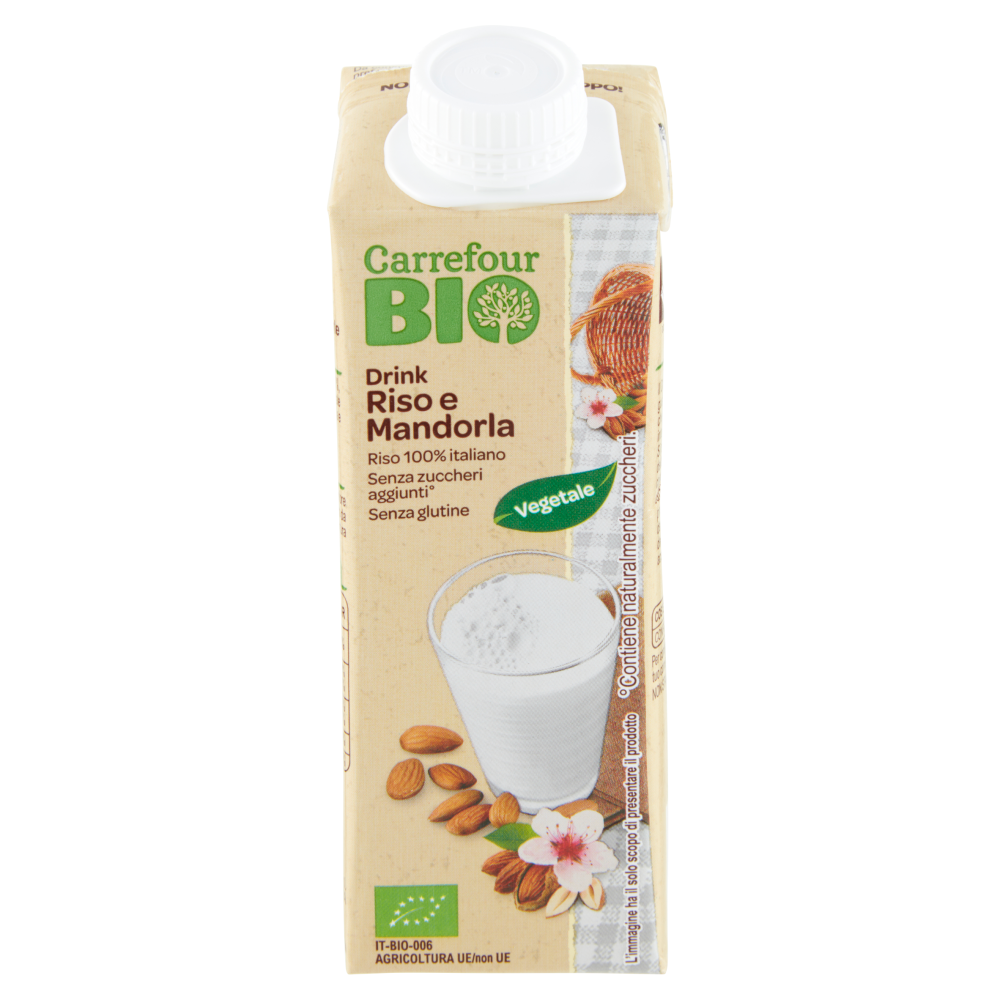 Carrefour Bio Drink Riso e Mandorla 250 ml