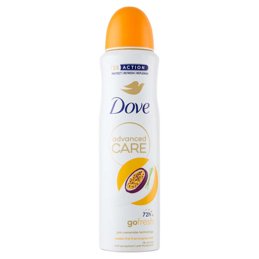 Dove advanced Care go fresh passion fruit & lemongrass scent anti-perspirant 150 ml
