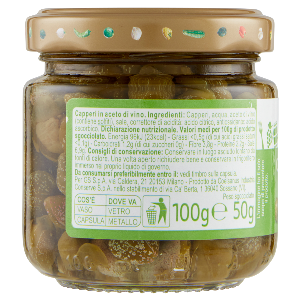 Carrefour Classic Capperi in Aceto di Vino 100 g