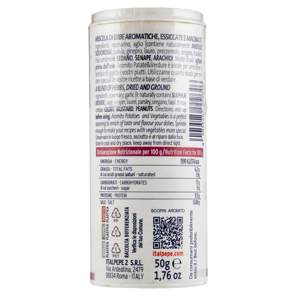Italpepe Aromito Papate & Verdure 50 g