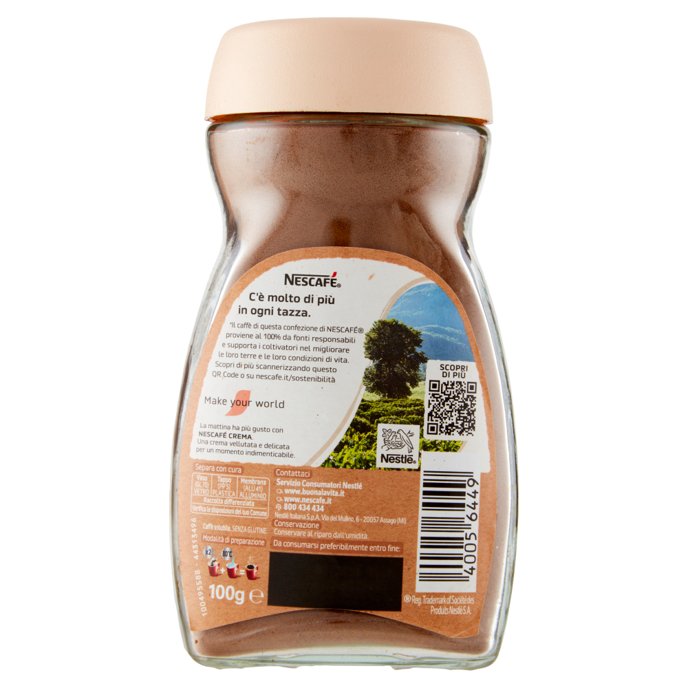 NESCAFÉ Crema Caffè Solubile Barattolo 100 g