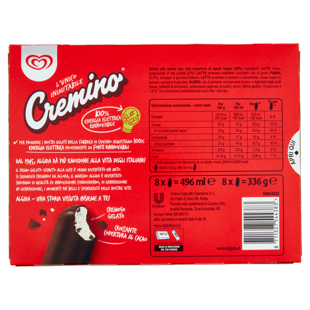 Algida Cremino 8 x 42 g