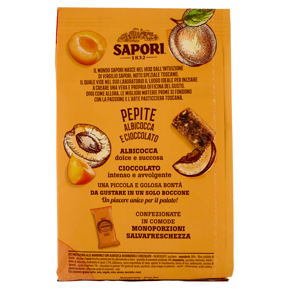 Sapori Pepite Albicocca e Cioccolato 108 g