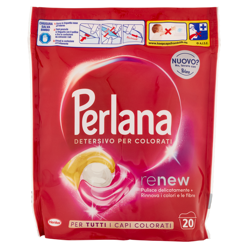 PERLANA Caps Detersivo Colorati 20 lavaggi 20 x 13,5 g