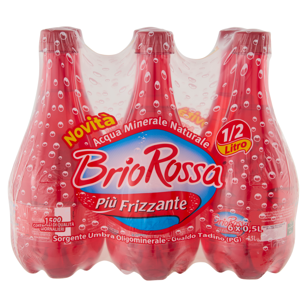 Brio Rossa Pi&ugrave; Frizzante Gualdo Tadino 6 x 0,5 L