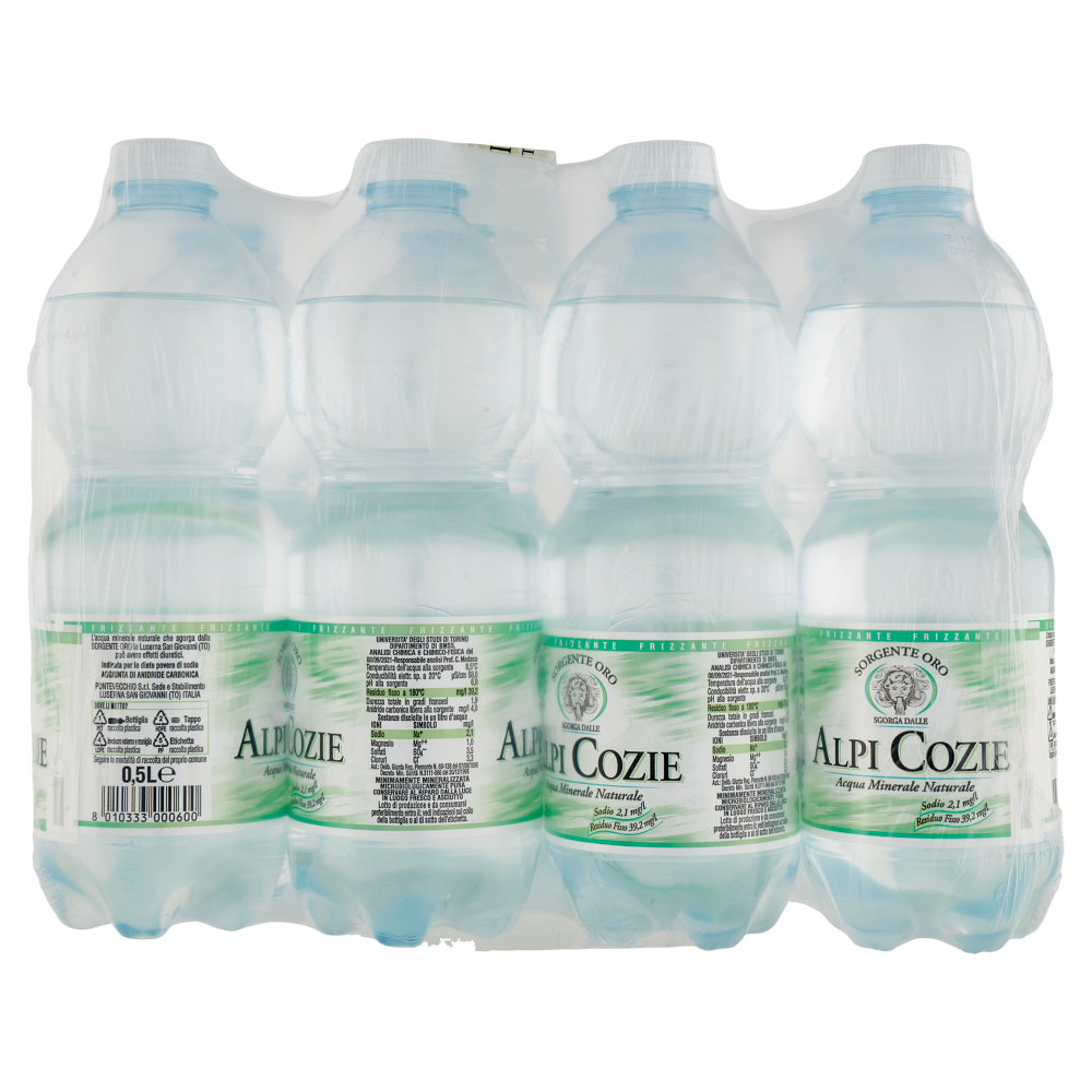 Alpi Cozie Sorgente Oro Frizzante 6 x 0,5 L