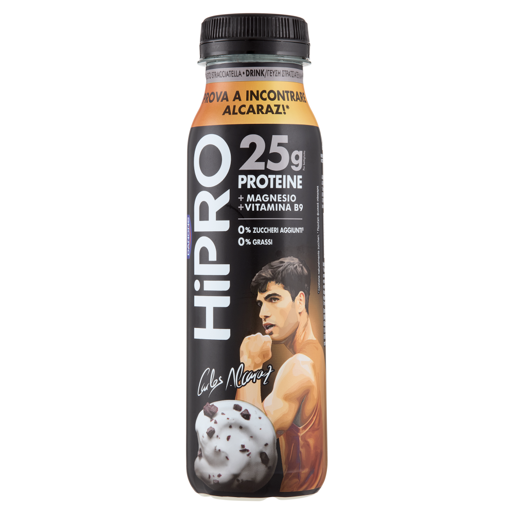 HiPRO Drink Stracciatella,25g Proteine,0% grassi,con Magnesio&Vit B9, senza lattosio, 300g