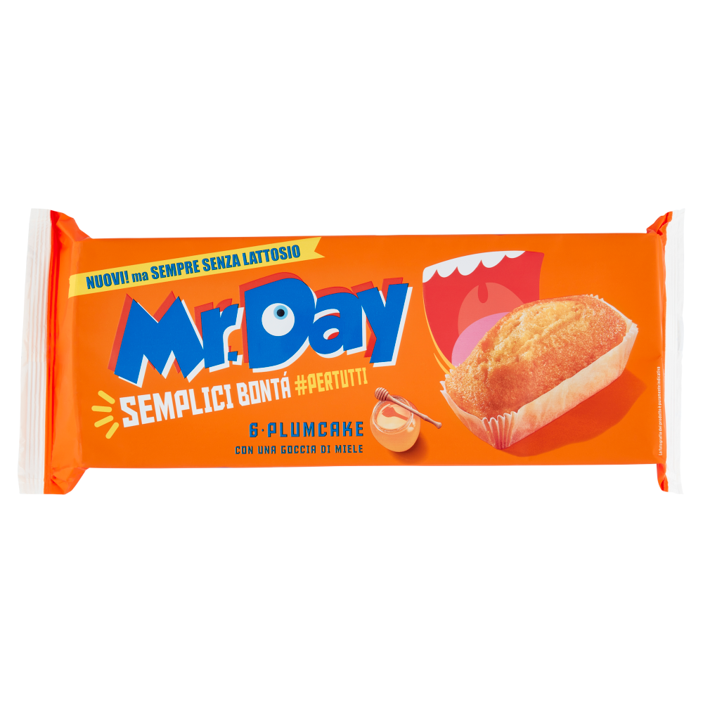 Mr.Day Plumcake con una Goccia di Miele 6 x 31,7 g