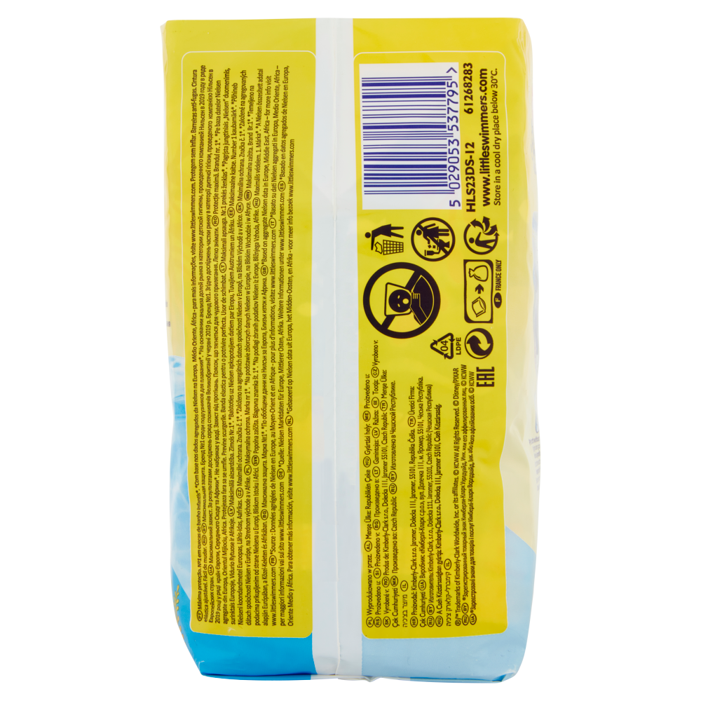 Huggies Little Swimmers Pannolino Costumino 2-3 3-8kg 12 pz