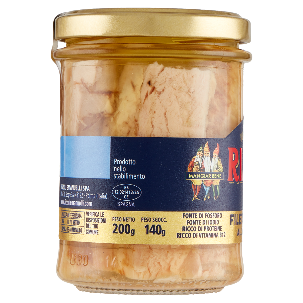 Rizzoli Filetti di Tonno all'Olio di Oliva 200 g