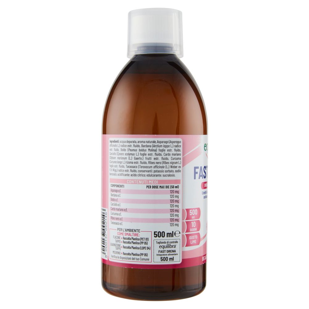 Equilibra Fast Drena Drenaggio dei Liquidi 500 ml