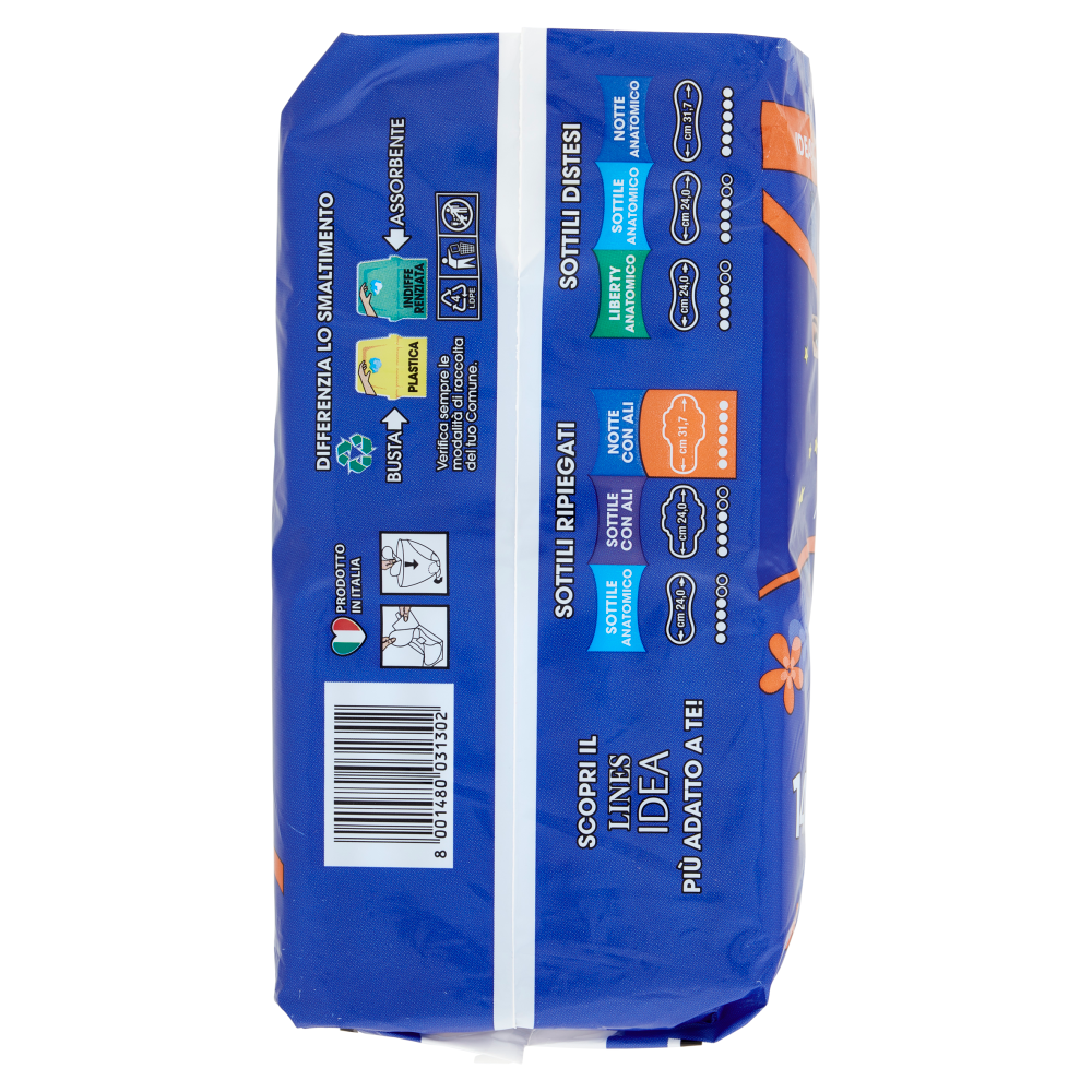 Lines Idea notte con ali ripiegato 14 pz